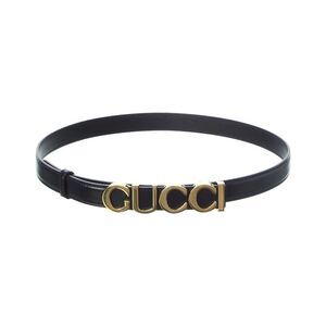 Gucci Buckle Thin Leather Belt
